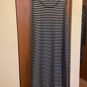 JJill Navy/White striped dress